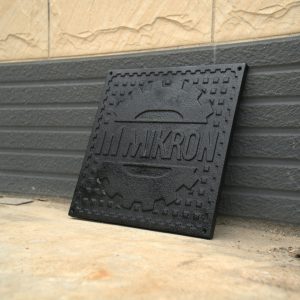 Mikron LOGO cast iron plate
